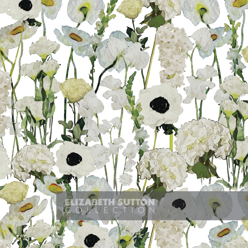 Cream Floral Garden