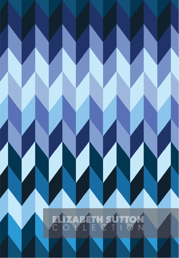 Chevron In Blues